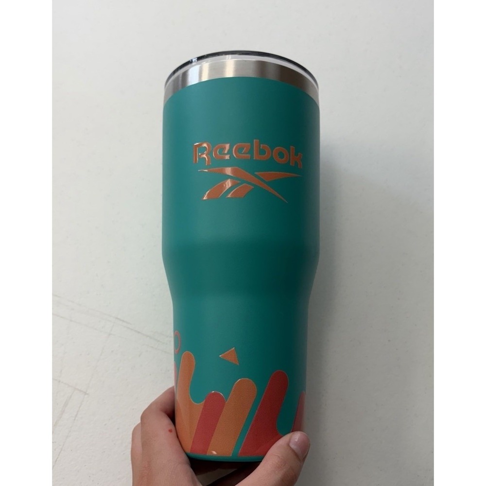 Reebok Lifestyle Stainless Steel Tumbler 40oz Tumbler Double Wall Teal BPA Free